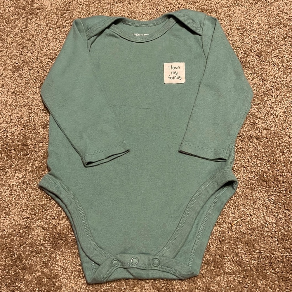 Easy-peasy brand baby long sleeve onesie size 6-9 months